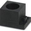 Cable grommet, (L x W x H) 29.5 x 19.5 x 17 mm, NBR, black, 1410589