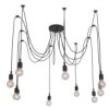 Lampa Z Podwieszanymi Zwisami Typu Pająk Czarna Z Rodziny Soleto Lp-90082/10P...