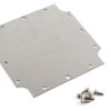 Płyta montażowa, 107.7 mm Satynowa tekstura x 106.85mm Obudowy kołnierzowe 1555 NF i N2F, materiał: Stal, Hammond