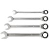 kwb 460490 double-ended ratcheting spanner set 10-17mm 4 pcs chrome