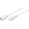 Przedłużacz do urządzeń nienagrzewających się 0,5 m, Biały