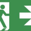 Napis Emergency Exit (wyjście awaryjne) EMERGI-LITE