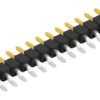 Pin header, 15 pole, pitch 2.54 mm, straight, black, SL12SMD03515S