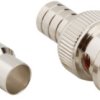 BNC plug 50 Ω, RG-59, RG-62, Belden 8221, Belden 9228, press-fit, straight, 031-5556-RFX
