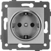 Gniazdo pojedyncze 2P+Z SCHUKO MODERN-Q, 16A-250V~, szare