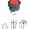 PRZEŁĄCZNIK KOŁYSKOWY 2POZYCJE 3PINY 16A/12V CZERW.PODŚW.MKO