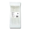 Qoltec Opaski zaciskowe Trytki kablowe 7.2*200mm 50 szt. Nylon66 UV Białe