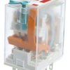Przekaźnik mocy 110V ac 4PDT Relpol 1.6W, Wciskane 3450Ω Wciskane