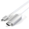 Satechi USB-C / HDMI kabel Wtyczka HDMI-A, Złącze męskie USB-C® 1.8 m srebrny ST-CHDMIS 4K UHD Kabel wyświetlacza USB-C®