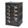 Switch Ethernetu przemysłowego ISW-800T-M12 8-portowy 100Gbps, Planet Bez zarządzania Zasilanie przez sieć Ethernet