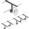 Kompletny system kablowy Paulmann 94450 GU5.3 czarny (matowy), chrom