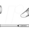 C245812 Lötspitze C245, Rundform, C245812/Ø 3,0 mm, abgeschrägt, 20 mm l