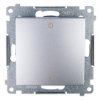 Simon 54 Łącznik Dwubiegunowy Srebrny Mat Dw2a.01/43