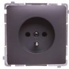 Simon Basic Gniazdo pojedyncze z/u 16A 250V grafit matowy BMGZ1.01/28