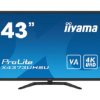 Monitor komputera Słuchawkowe 3,5 mm, Czarny, 43cal, 3840 x 2160 Pixels ProLite X4373UHSU-B1, iiyama