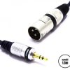 Kabel Mikrofonowy 1,5m Wtyk Aux Jack  3,5 Stereo - Wtyk XLR MK31 Vitalco
