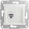 Schneider Electric EPH4770121D Asfora RJ45 CAT 6 Socket white flush-mount