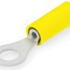 Insulated ring cable lug, 0.1-0.41 mm², AWG 26 to 22, 3.02 mm, M2.5, yellow, 323914