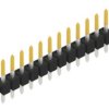 Pin header, 12 pole, pitch 2.54 mm, straight, black, 10048048