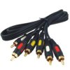Kabel 3*RCA łezka 0,8m