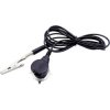 Quadrios 1903EC031 ESD Earth Cable 1.8m Clamp 10mm Stud Socket Alligator Clip