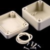 ABS enclosure, (L x W x H) 65 x 60 x 40 mm, light gray (RAL 7035), IP65, RP1025