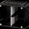 7310102 Flush-fitted device socket, 2-gang, Ø 60 mm, depth 63 mm