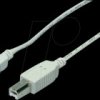 CU0007 USB 2.0 cable, USB-A/M to USB-B/M, grey, 2 m