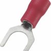 Konektor widełkowy 6.5mm czerwony