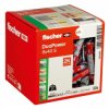Kołki rozporowe uniwersalne DuoPower 8x40 S z wkrętem z łbem stożkowym 5,0x55 PZ2 50 sztuk FISCHER