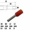Tulejka kablowa izolowana 1mm² 8mm - końcówka tulejkowa SGE 601225