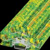3211841 Double-deck protective conductor terminal block, PTTBS 4, green