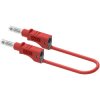 Electro PJP 2211/600V-CD1-50R Test lead Jack plug 50 cm Red Test Leads