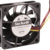 Sanyo Denki Wentylator osiowy San Ace 9GA 12V dc 1.2 W 9 m³/h 34 dB 100 mA 60 mm 60mm 15 mm