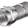 Złącze F skręcane 6,5 mm adapter skręcany z cynku z niklowymi stykami