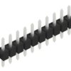 Pin header, 10 pole, pitch 2.54 mm, straight, black, 10047922