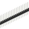 Pin header, 19 pole, pitch 2.54 mm, straight, black, 10046500