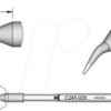 C245029 Lötspitze C245, Rundform, C245029/Ø 0,4 mm, gebogen