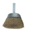 Lessmann 430.126.07 DIY Cup Brush with Shank 50mm, 0.25 Brass Wire