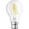 Żarówka LED A60 B22d 6.5W = 60W 806lm 2700K Ciepła FILAMENT Biała LEDVANCE