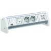 Bachmann Desk 2Xcee7/3 1Xprzełącznik 1Xusb A/C 22W Gst18 Ral9010
