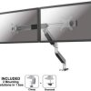 Neomounts NM-D750DXSILVER Uchwyt do monitora, stołowy 25,4 cm (10