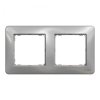 Ramka 2-krotna, srebrne aluminium, Sedna Design SDD313802