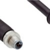 Kabel do siłownika/czujnika ze złączem Złącze M12 liczba rdzeni 5 długość 10m Rodzaj A Żeńskie Złącze B Złącze M12