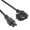 Kabel zasilający koniczynka Akyga AK-NB-08C CU 3x0.75mm² CEE 7/7 / IEC C5 1m