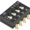 Przełącznik DIP-SWITCH Ilość sekcji 4 ON-OFF 0,025A/24VDC A6SN-4101