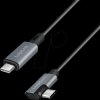 CU0182 Sync and charging cable, USB-C -> C, 90°, 100 W, 1 m