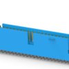 Pin header, 50 pole, pitch 2.54 mm, straight, blue, 3-5499206-0