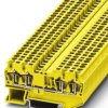 Through terminal block, spring balancer connection, 0.08-4.0 mm², 4 pole, 24 A, 8 kV, yellow, 3037436