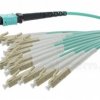 Patchcord światłowodowy MPO(F)-LC/UPC, MM, 50/125, 12F, włókno OM3, 10m